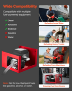 Bomba de transferencia de combustible de 110 V, 60 L | VEVOR
