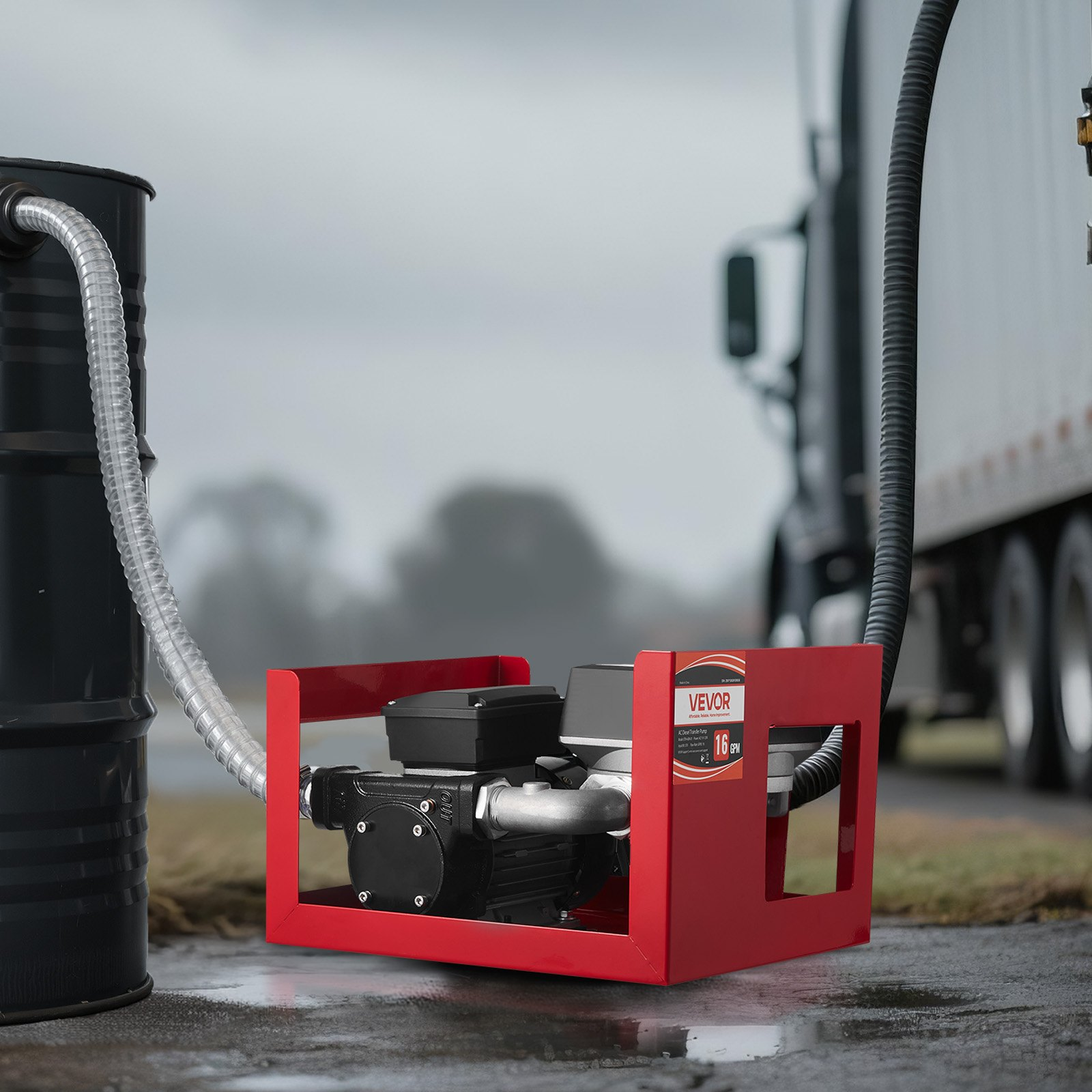 Bomba de transferencia de combustible de 110 V, 60 L | VEVOR