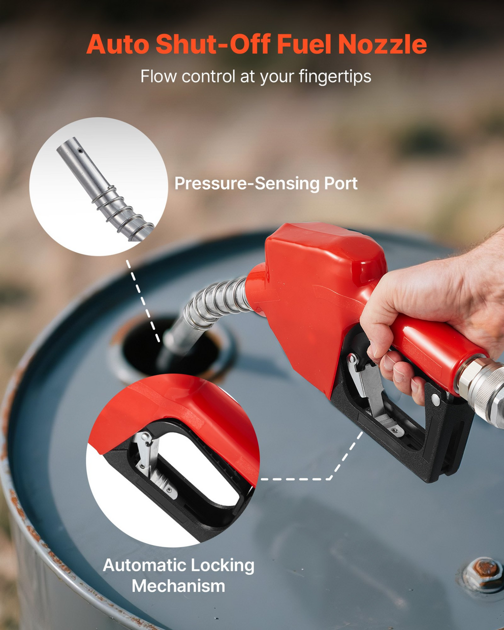 Bomba de transferencia de combustible de 110 V, 16 GPM | VEVOR