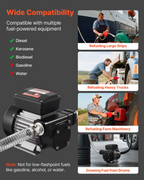 Bomba de transferencia de combustible de 110 V, 16 GPM | VEVOR