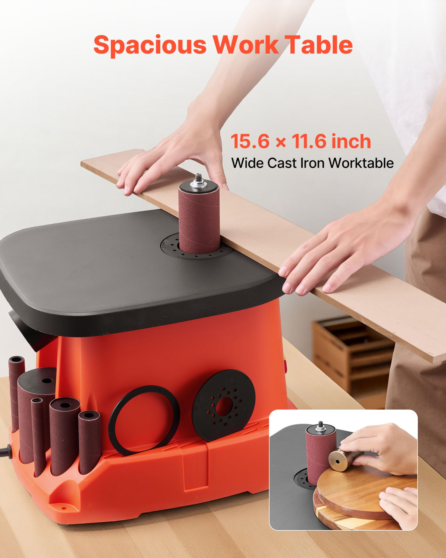 Lijadora de husillo oscilante, 2400 RPM