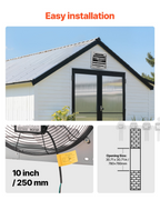 Ventilador extractor de 30 pulgadas con persiana | VEVOR