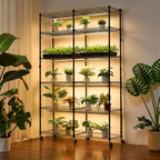 Estantería para plantas con luz de cultivo | VEVOR