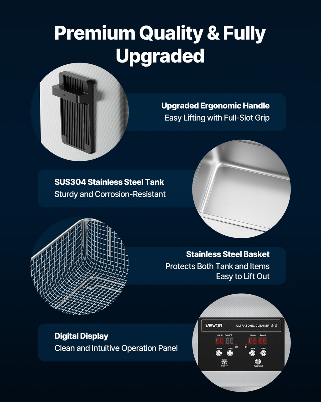 Limpiador ultrasónico 30L | VEVOR