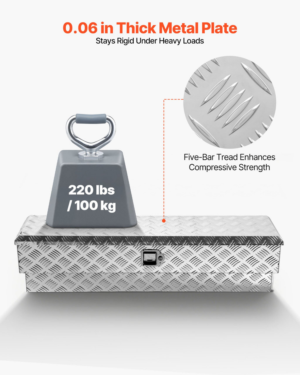Caja de herramientas para caja de camioneta CZGJX48INC | VEVOR
