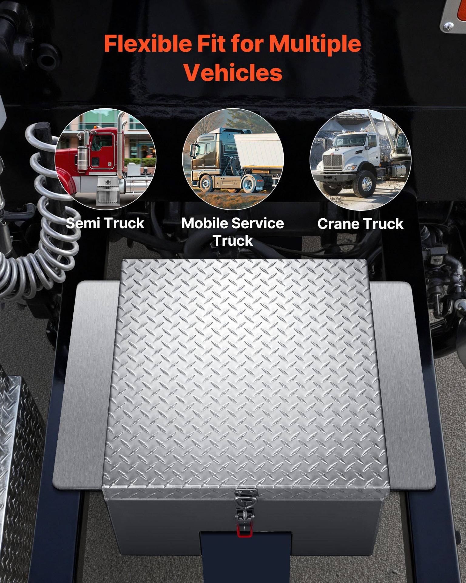 Caja de herramientas para caja de camioneta, 100 kg | VEVOR