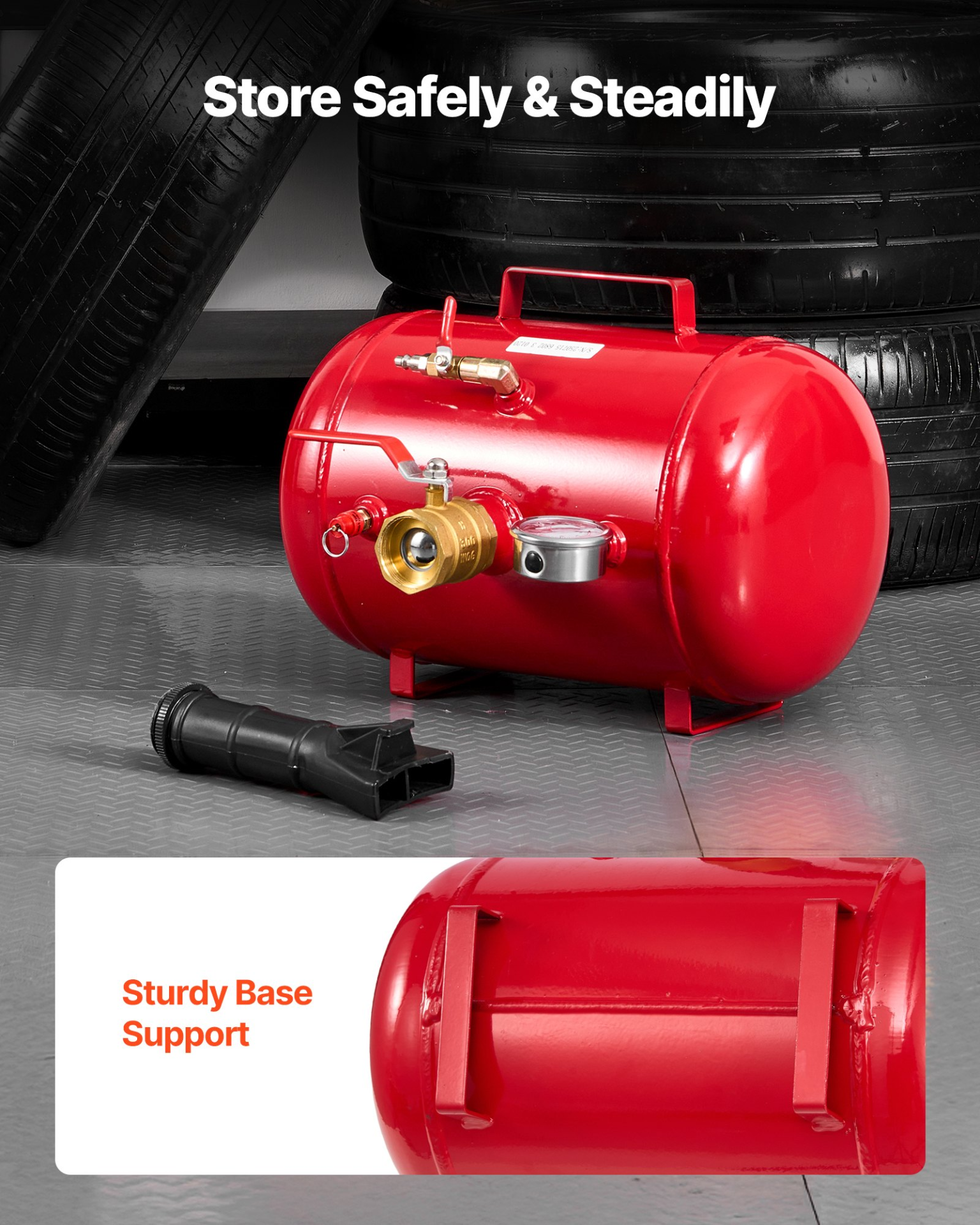 Inflador De Talón De Neumáticos 5 gal / 18.9 L LTBCQXZXS5 | VEVOR