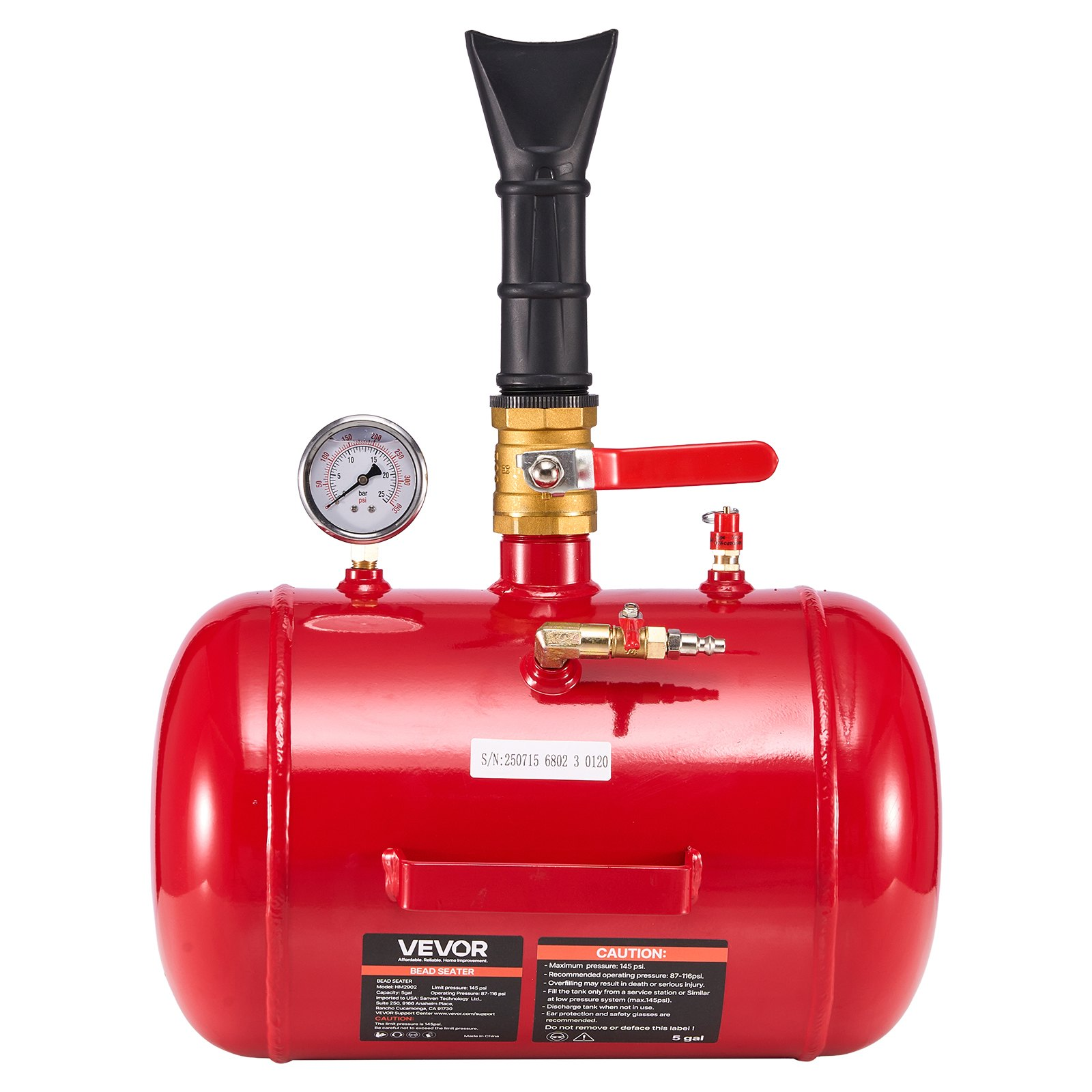 Inflador De Talón De Neumáticos 5 gal / 18.9 L LTBCQXZXS5 | VEVOR