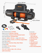Cabrestante eléctrico, capacidad de carga de 13500 lb | VEVOR