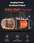 Cabrestante eléctrico, capacidad de carga de 12000 lb | VEVOR