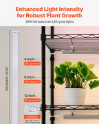 Estante para plantas con luz de cultivo | VEVOR
