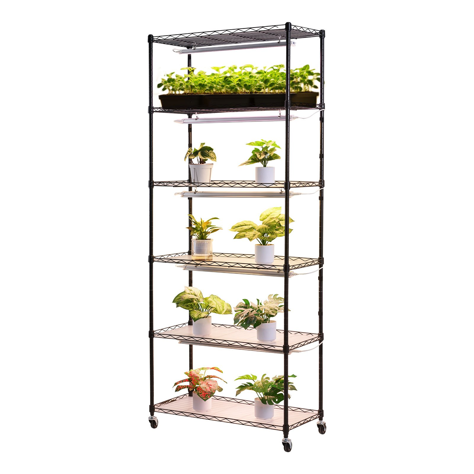 Estante para plantas con luz de cultivo | VEVOR