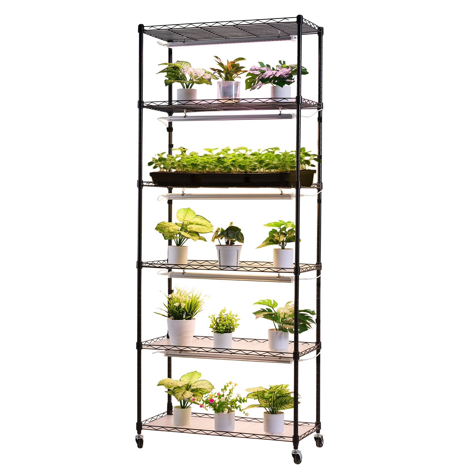 Estante para plantas con luz de cultivo | VEVOR