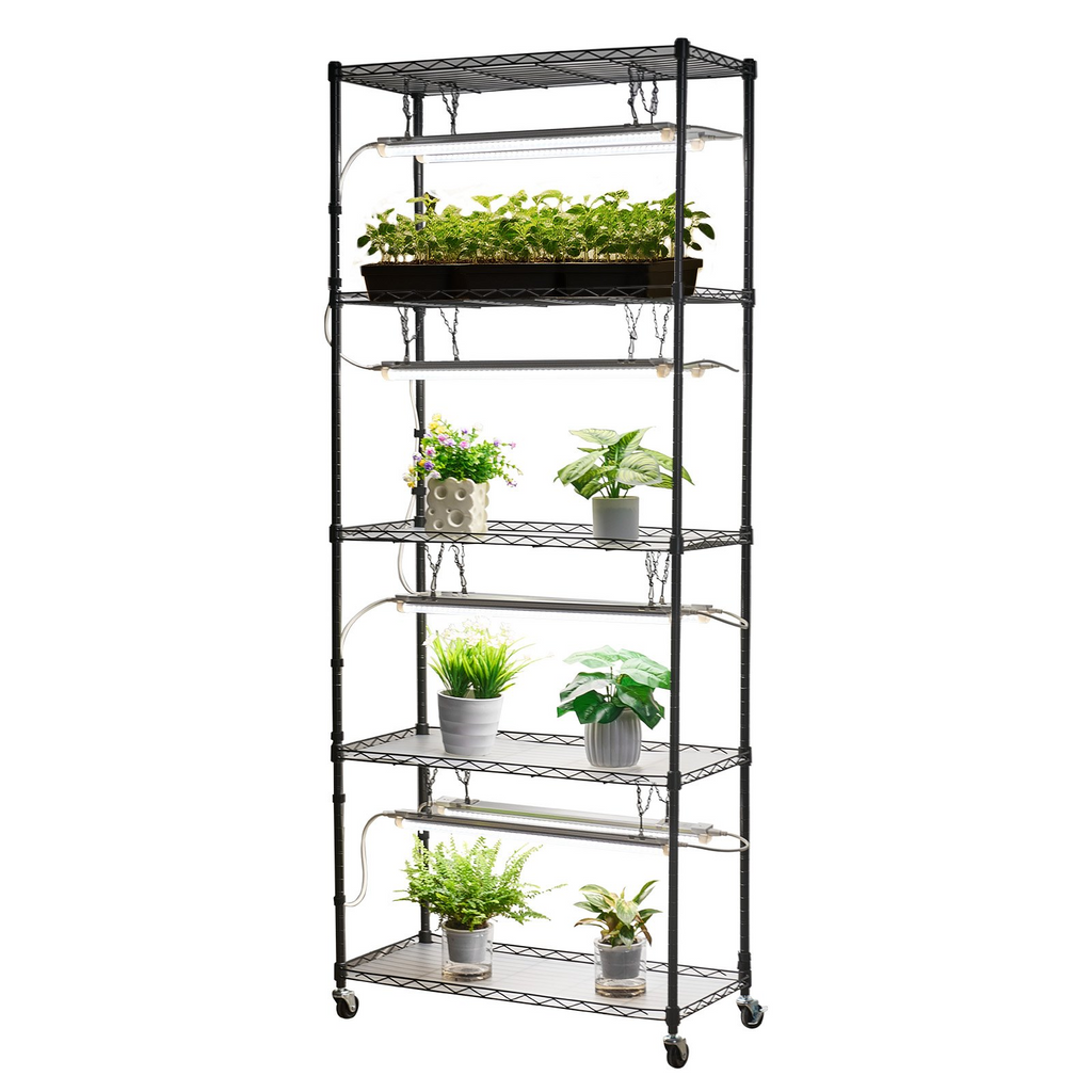 Estantería para plantas DIY con luces de cultivo | VEVOR