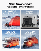 Calefactor diésel, 8 kW, CC 12 V/24 V, 1,3 galones