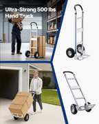 Carretilla de mano, capacidad de carga de 227 kg (500 lbs) | VEVOR