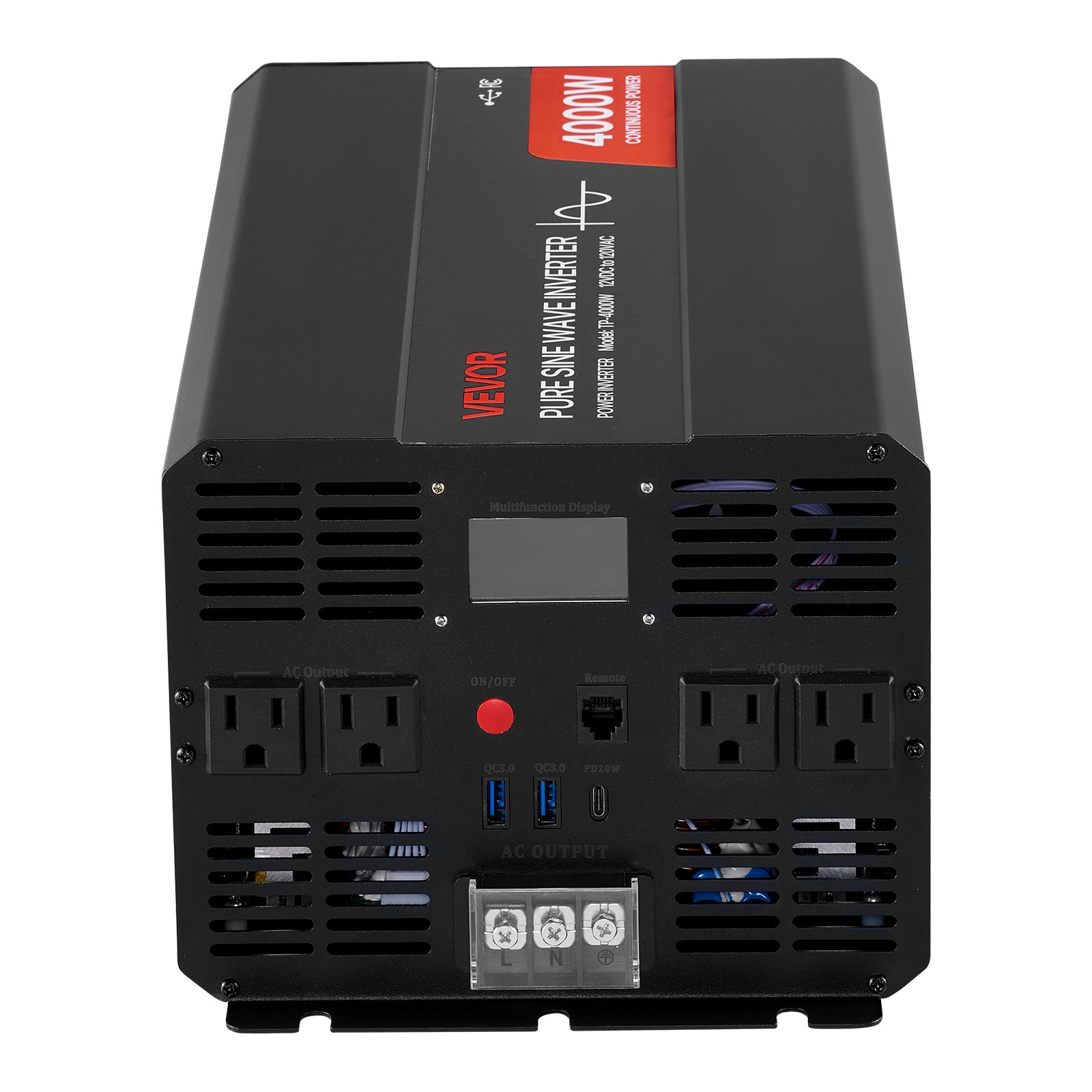 Inversor de potencia de 4000 W, 12 V