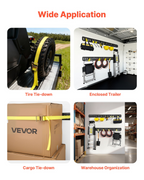 Kit de rieles de amarre E-Track SPEXGD5FT1 | VEVOR