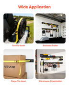 Kit de rieles de amarre E-Track SPEXGD8FT1 | VEVOR