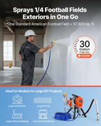 Pulverizador de pintura sin aire con soporte, 3300 PSI | VEVOR