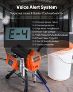 Pulverizador de pintura sin aire con soporte, 3300 PSI | VEVOR