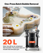 Tanque de presión, 5.3 gal/20 l | VEVOR