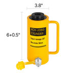 Cilindro hidráulico de acción simple hueco de 20T | VEVOR