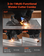 Soldadora y cortadora de plasma 3 en 1: corte/TIG/MMA | VEVOR