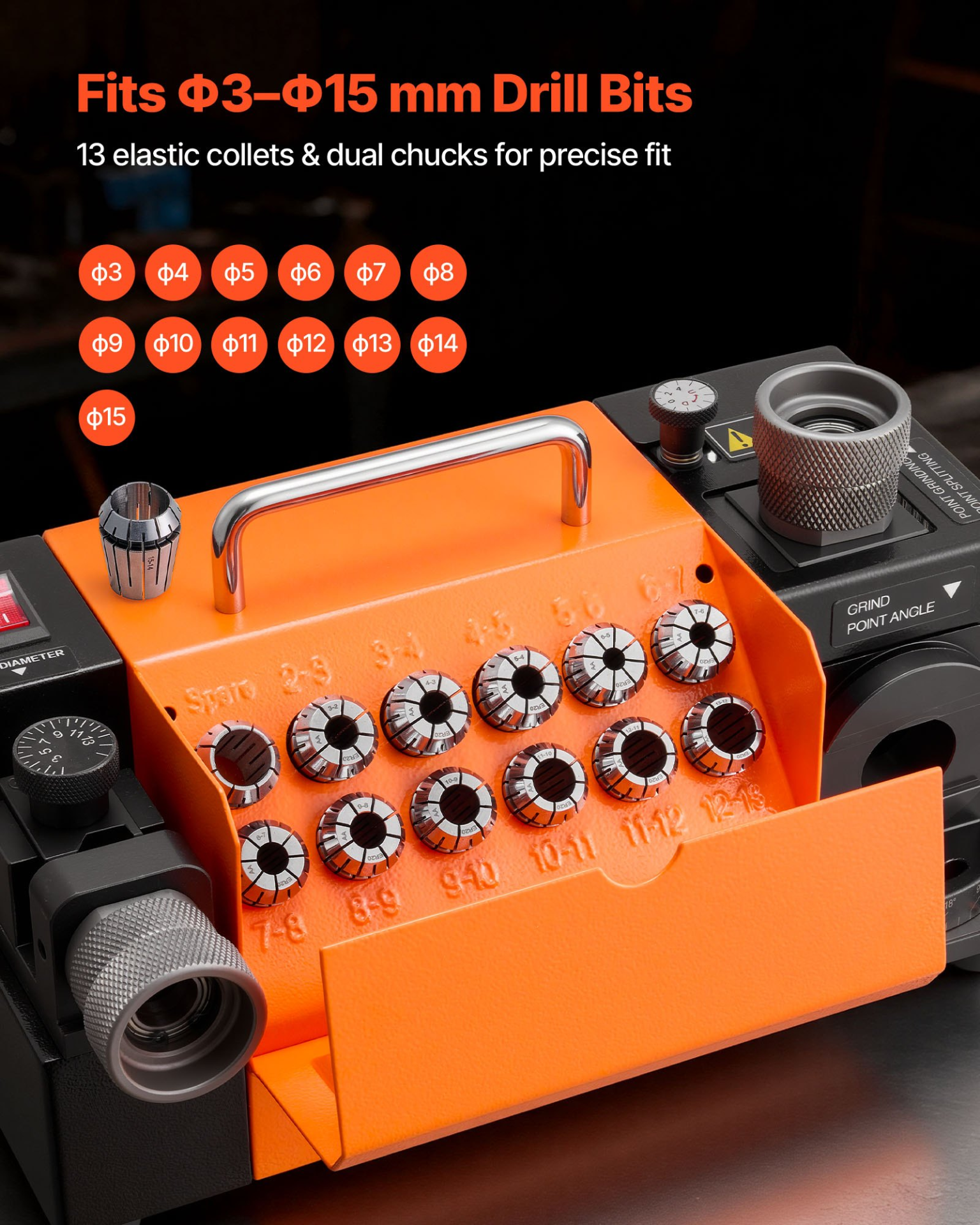 Afilador de brocas MR-13B+