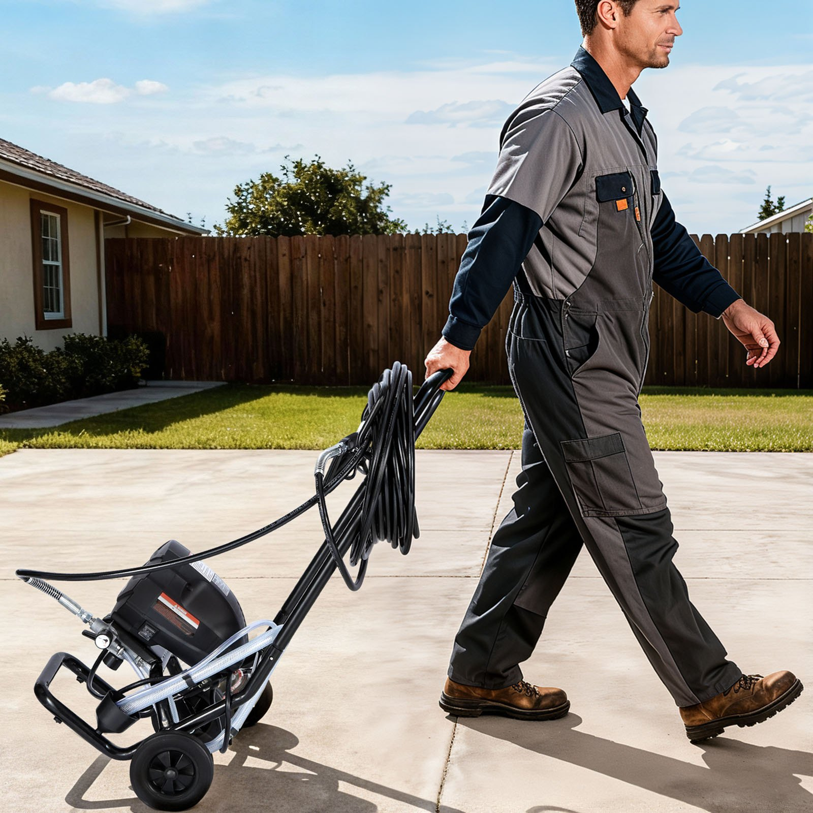 Pulverizador de pintura sin aire con soporte, 3000 PSI | VEVOR