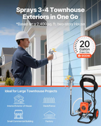 Pulverizador de pintura sin aire con soporte, 900 W | VEVOR