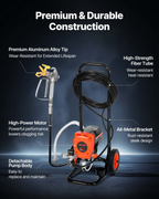 Pulverizador de pintura sin aire con soporte, 900 W | VEVOR