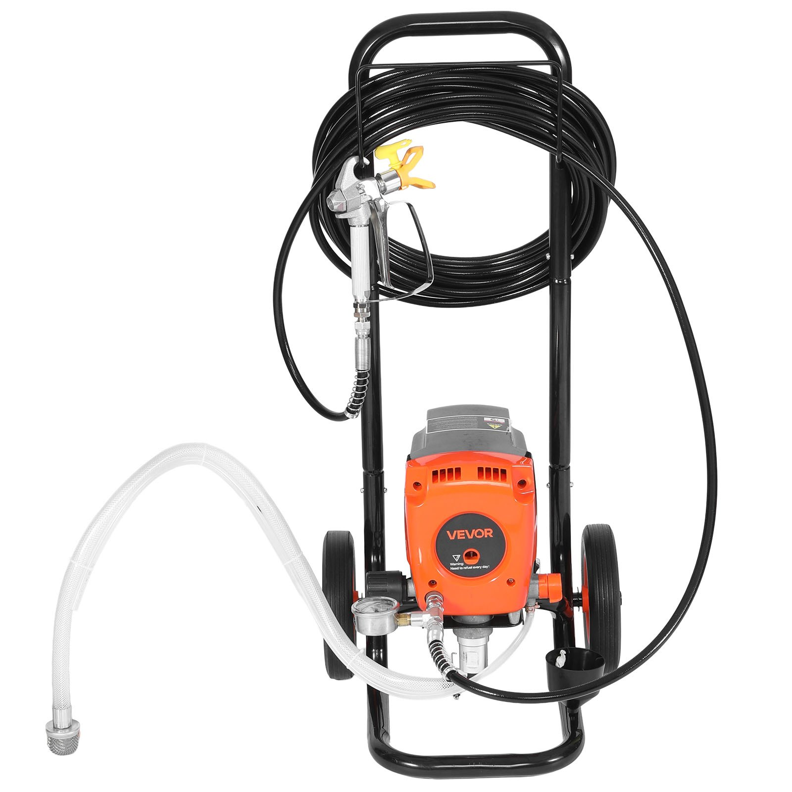 Pulverizador de pintura sin aire con soporte, 900 W | VEVOR