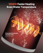 Calentador de agua eléctrico de 6 galones, 1600 W | VEVOR
