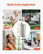 Calentador de agua eléctrico de 6 galones, 1600 W | VEVOR