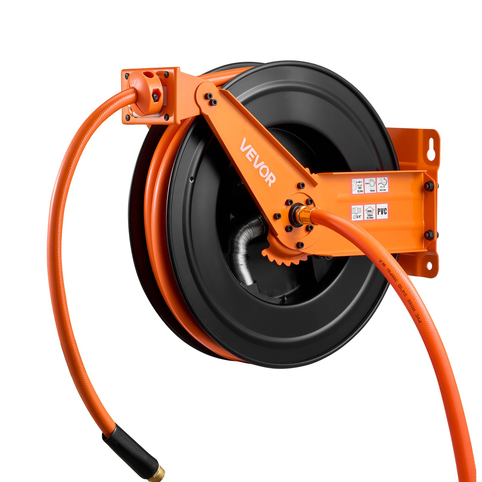 Carrete de manguera de aire retráctil KQRGJPMGKF | VEVOR
