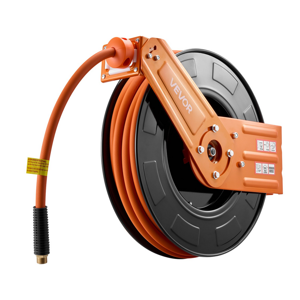 Carrete de manguera de aire retráctil (1/2 pulgada x KQRGJPMGKF | VEVOR