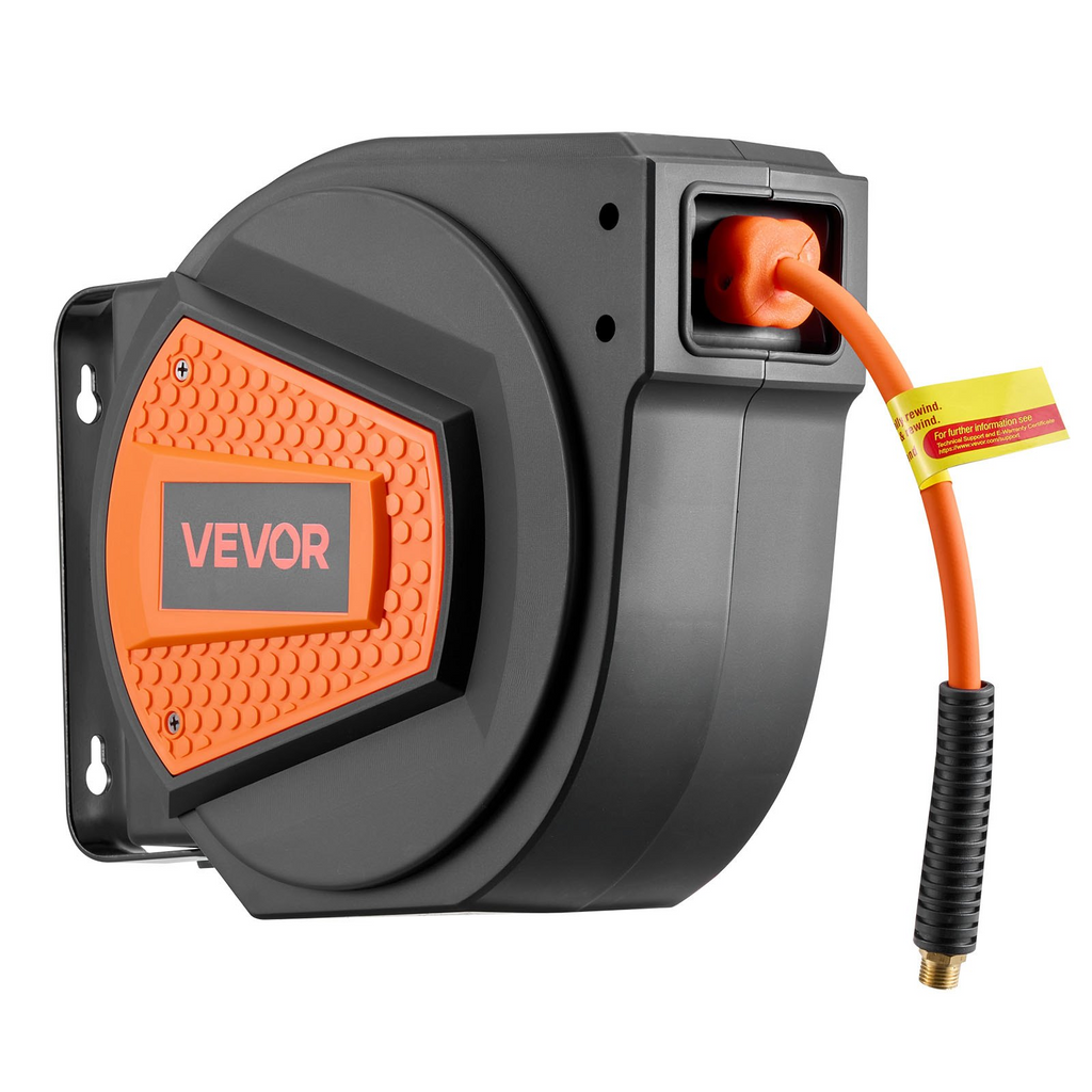 Carrete de manguera de aire retráctil KQRGJPMGFB | VEVOR