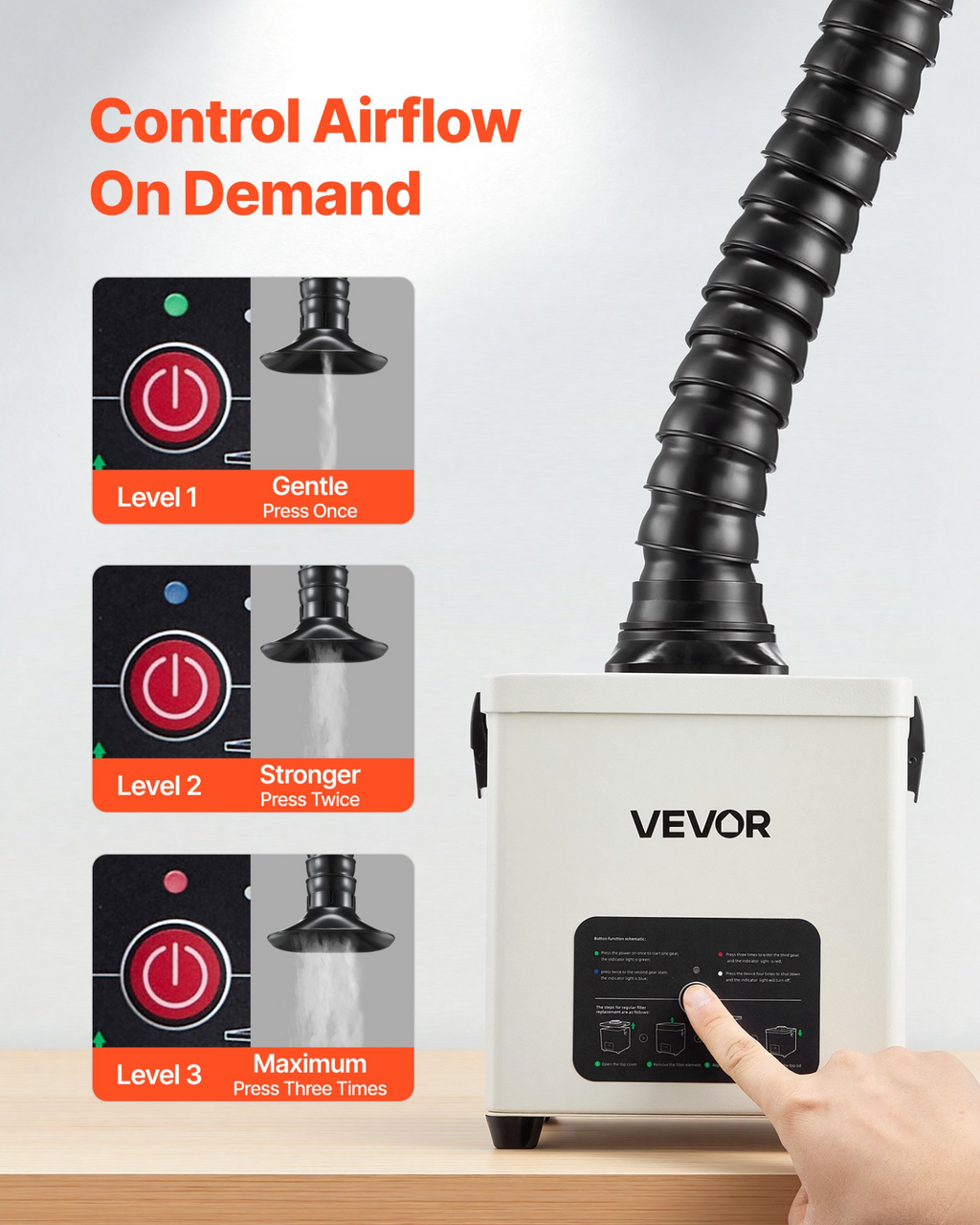 Extractor de humos de soldadura | VEVOR