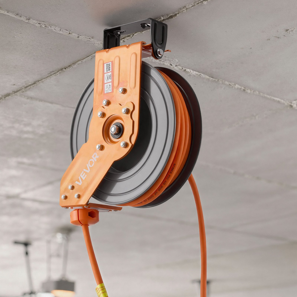 Carrete de manguera de aire retráctil KQRGJPMGKF | VEVOR