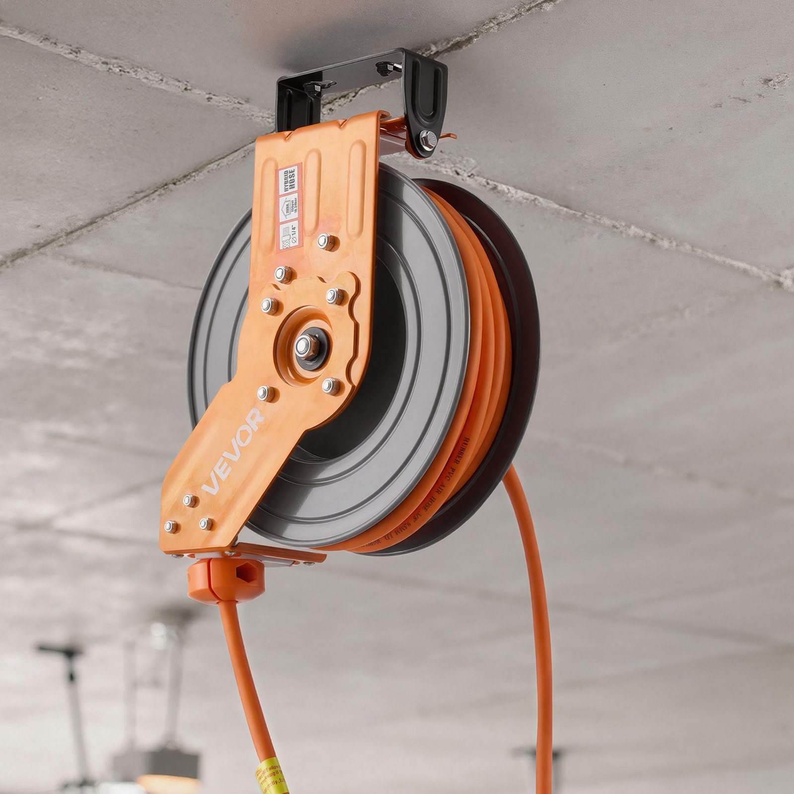 Carrete de manguera de aire retráctil KQRGJPMGKF | VEVOR