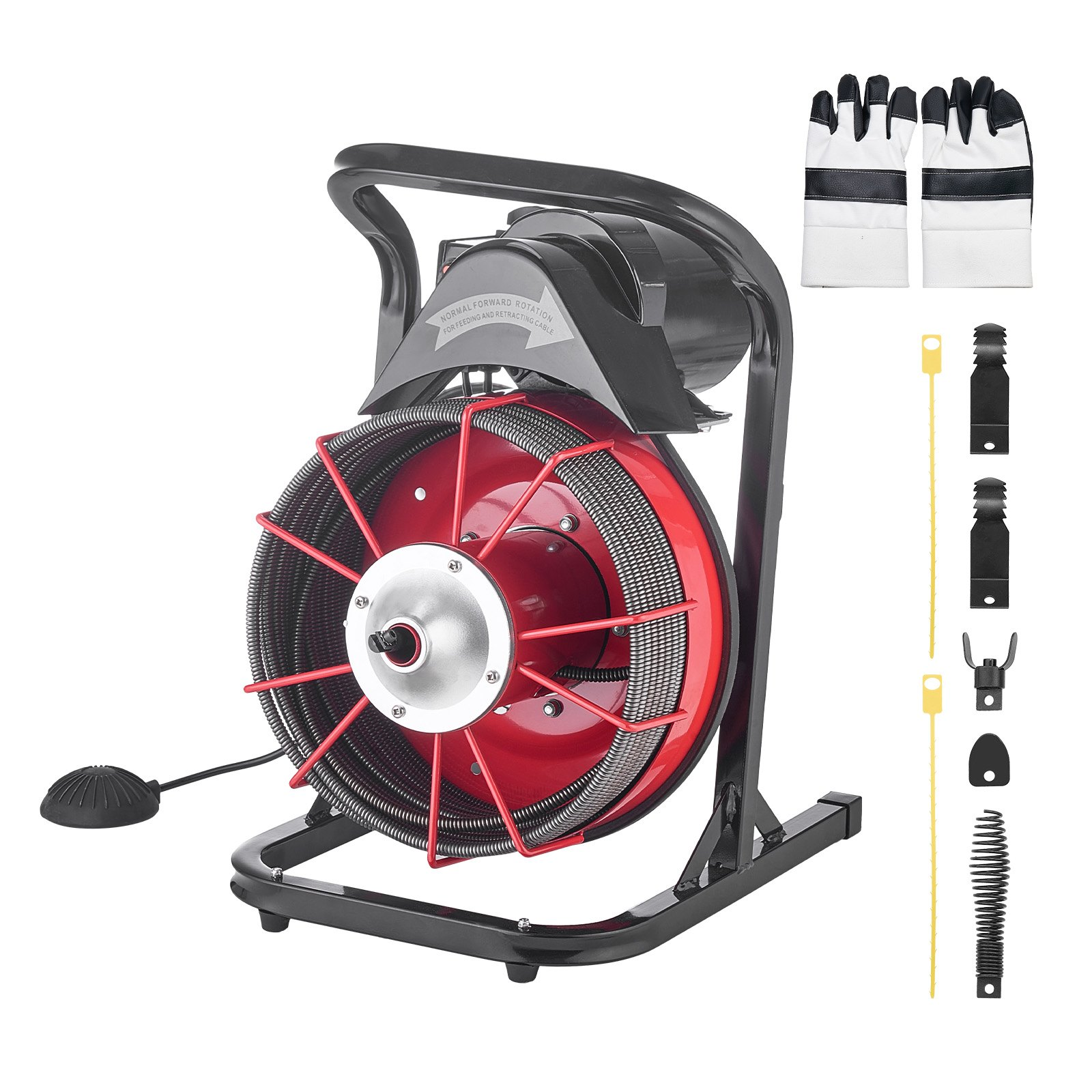 Máquina desatascadora de 23 metros x 1, 27 cm | VEVOR
