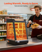 Vitrina expositora de alimentos comercial de 3 niveles | VEVOR