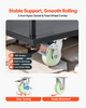 CARRITO de plataforma resistente, capacidad de 2000 lb