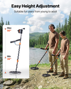 Detector de metales impermeable, 12", 7 modos | VEVOR