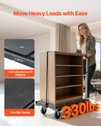 Carro de transporte plegable, capacidad de 150 kg | VEVOR