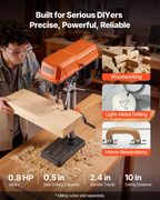 Taladro de mesa de 10 pulgadas, 5 amperios | VEVOR