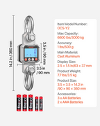 Balanza digital para grúa, 3000 kg | VEVOR