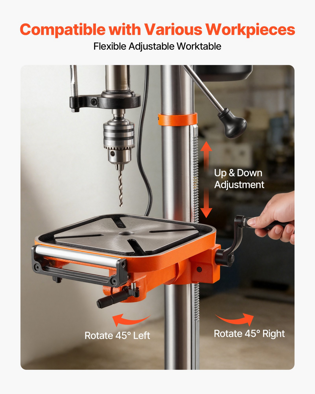 Taladro de mesa de 12 pulgadas, 6, 2 amperios | VEVOR