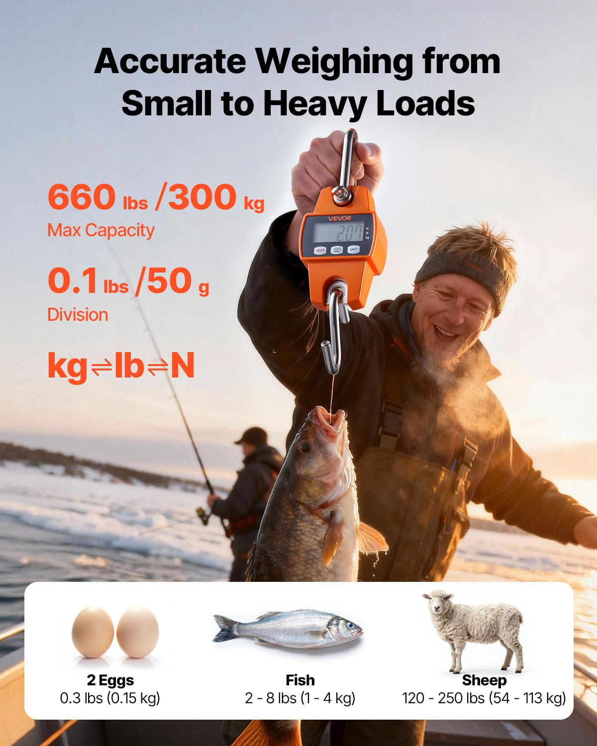 Balanza digital para grúa, 300 kg | VEVOR